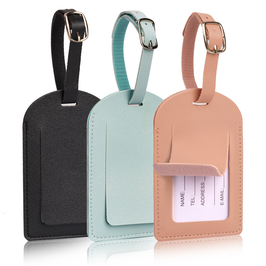 Travel Accessories Kit For Men - Women Men Luggage Tags PU Leather