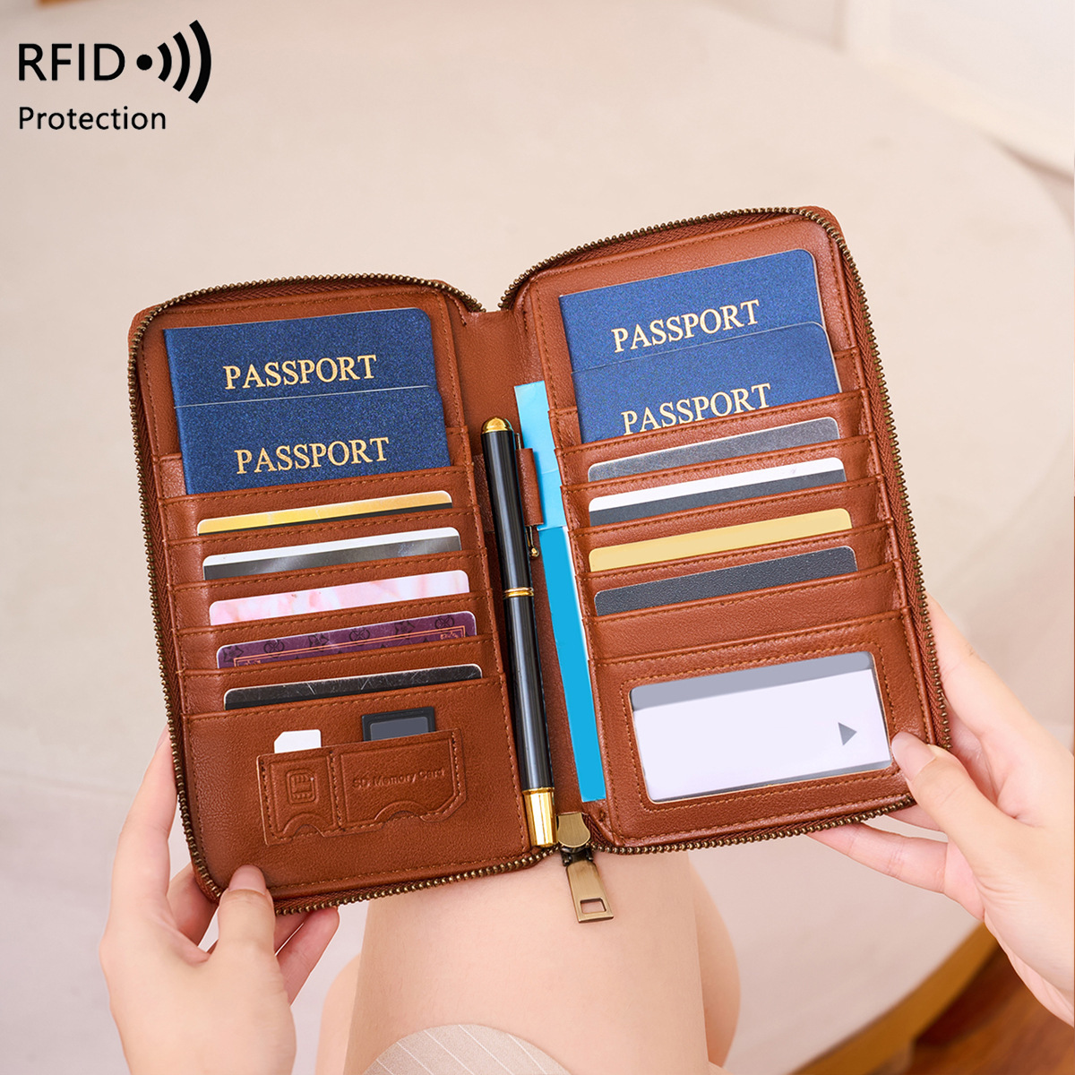 Passport Holder Rfid - Trendy Airplane Design RFID Blocking Passport