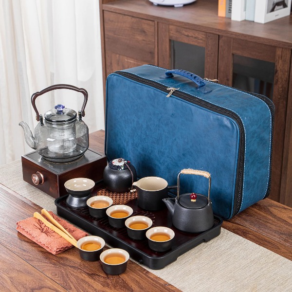 Portable Travel Kettle - New Portable Travel Tea Set, Outdoor