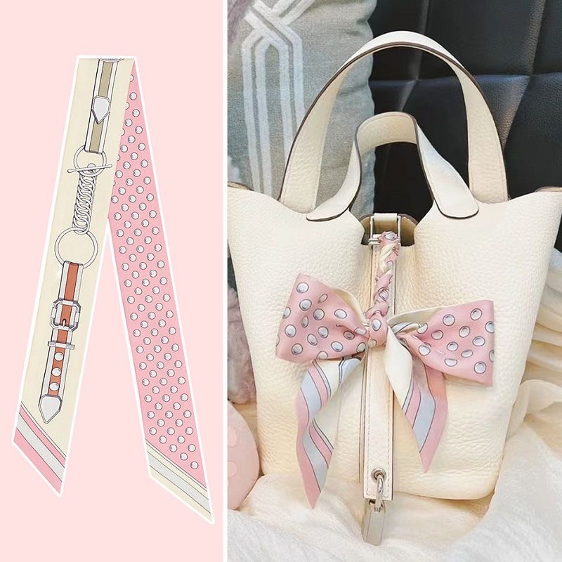 Travel Access - Women Summer Pink Polka Dot Scarf