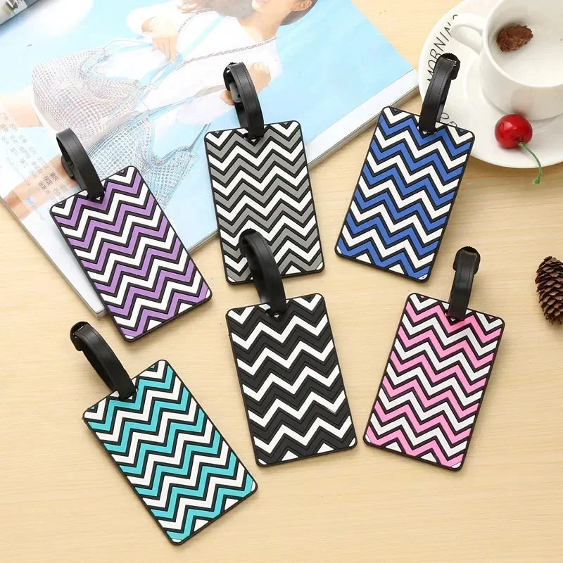 Travel Accessories Kit For Men - Geometric Luggage Tags for Women Men