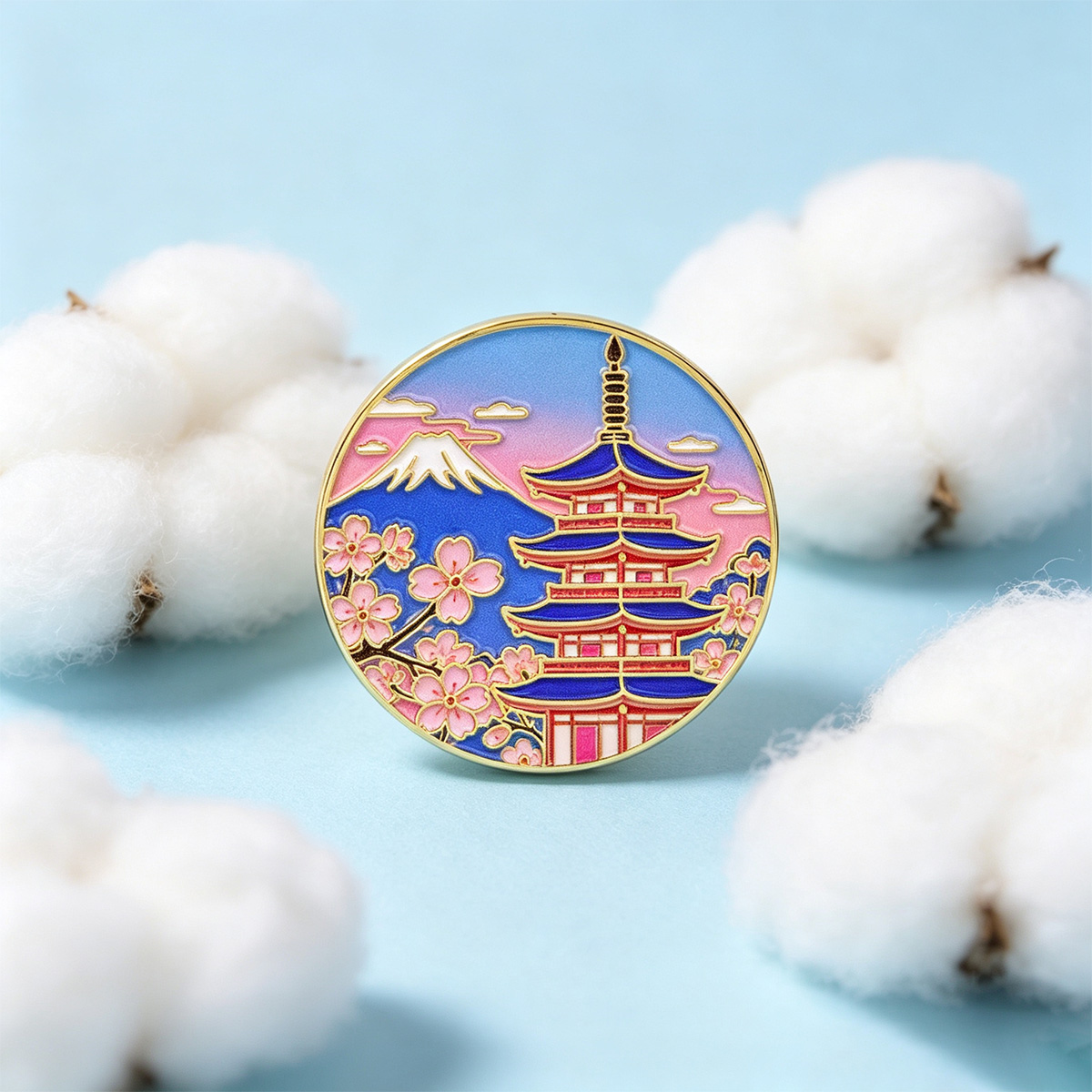 Japanese Cherry Blossom Enamel - đánh giá và giá Travel Accessories Jewelry