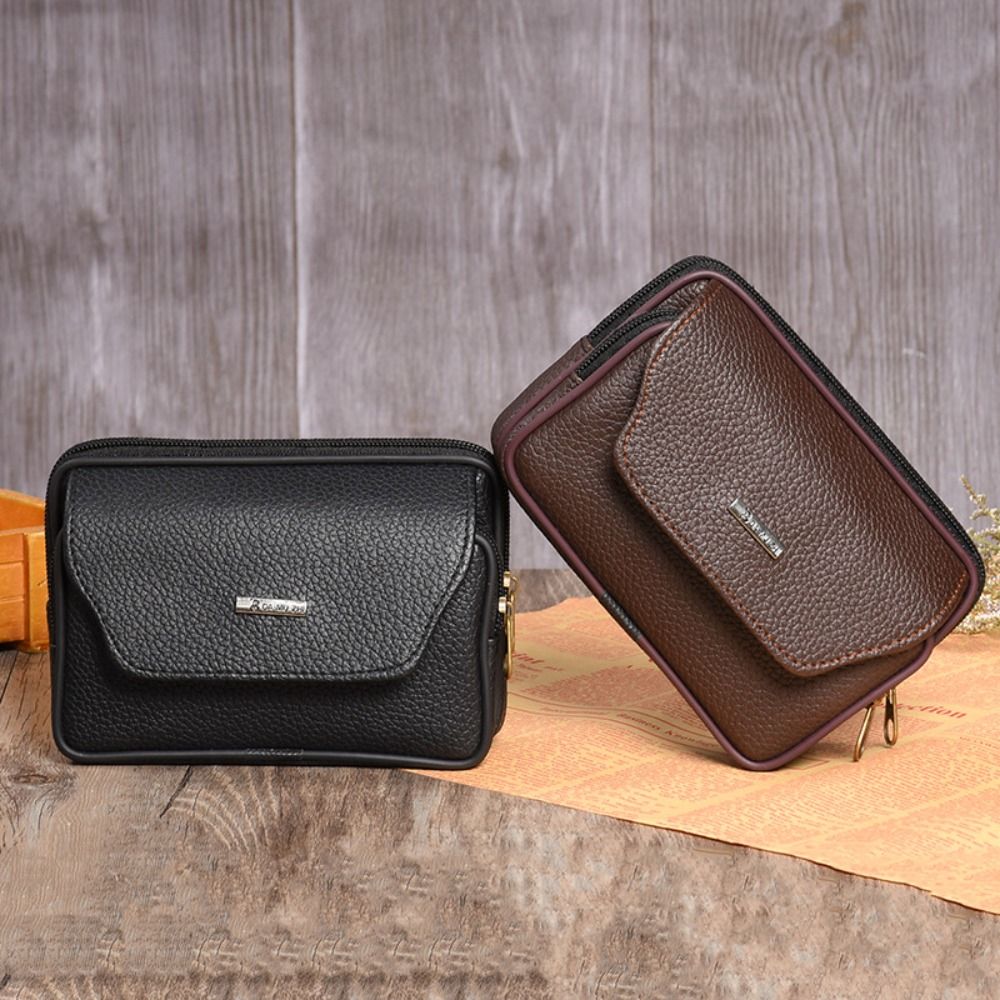 Casual PU Leather Men Waist Ba - đánh giá và giá Travel Accessories Leather