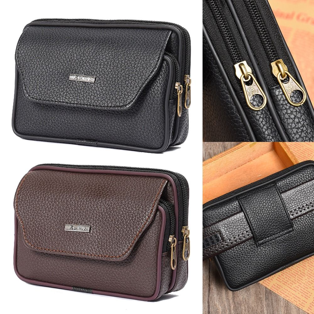 Casual PU Leather Men Waist Ba - đánh giá và giá Travel Accessories Leather