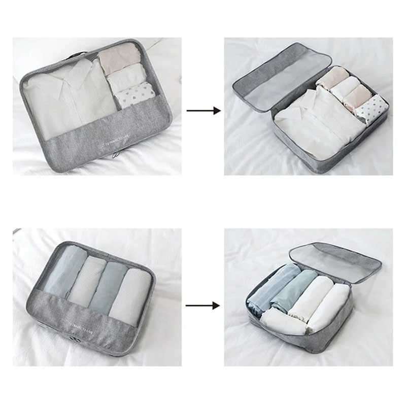 7 Piece Travel Packing Cubes S - đánh giá và giá Travel Accessories Kit For Men
