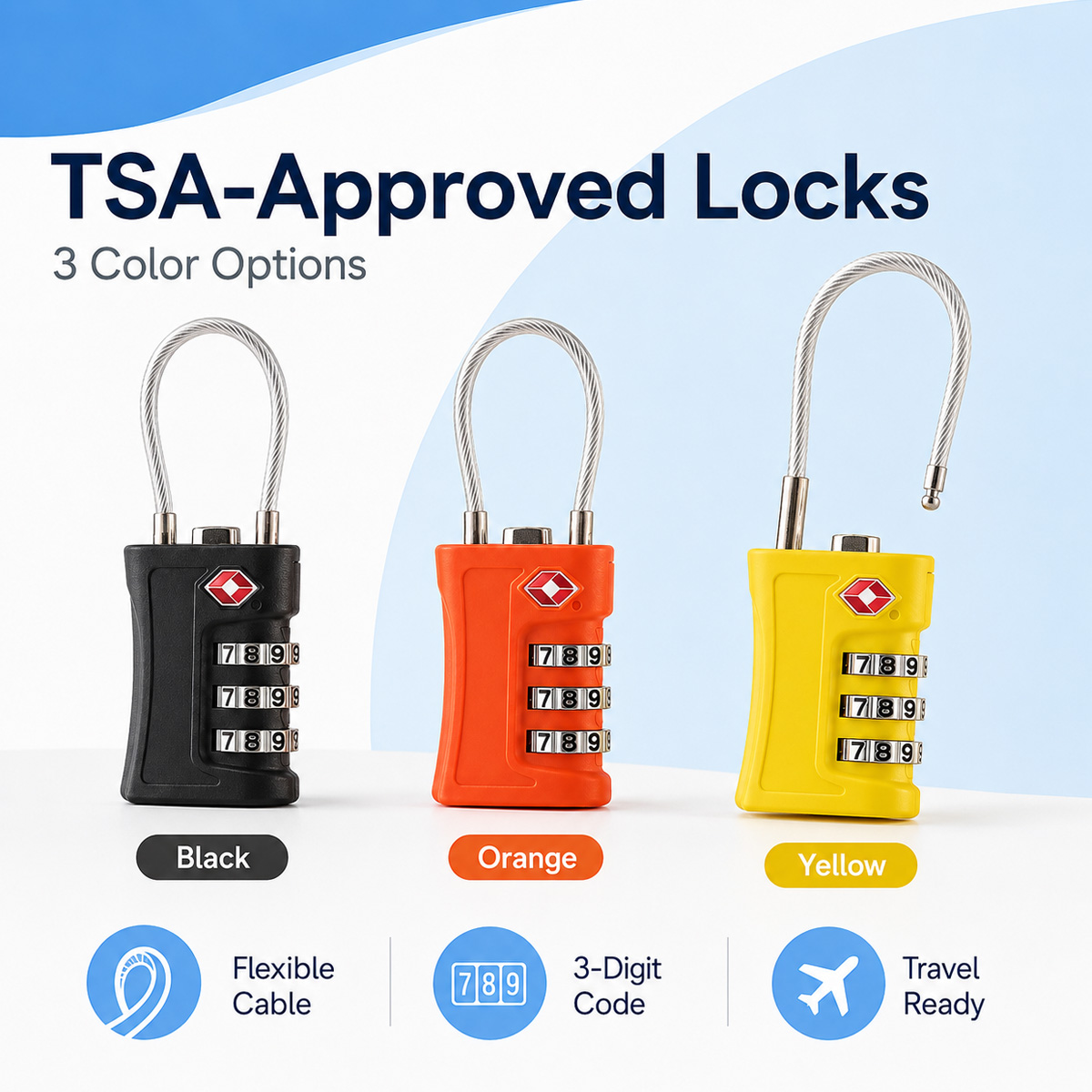 TSA Approved Luggage Lock 3 Di - đánh giá và giá Travel Accessories Electronics