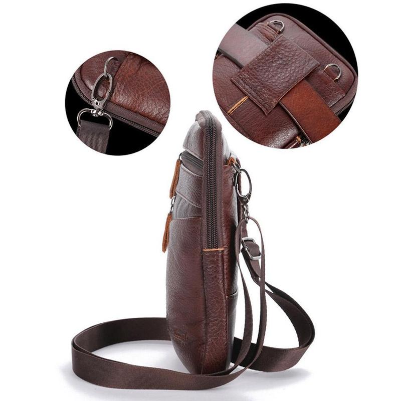 Men Genuine Leather Bag Vertic - đánh giá và giá Travel Accessories Leather