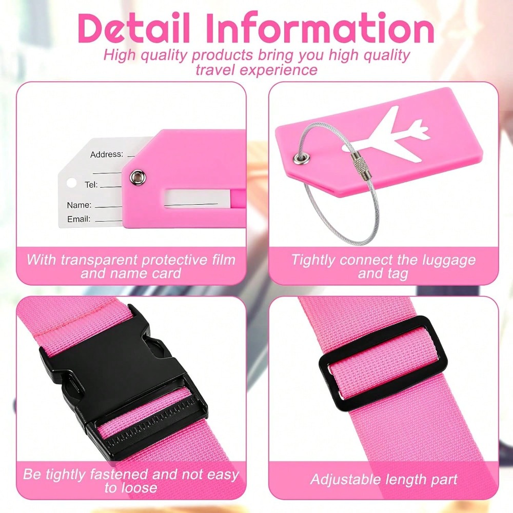 Luggage Strap Set with Luggage - đánh giá và giá Travel Accessories In Bulk