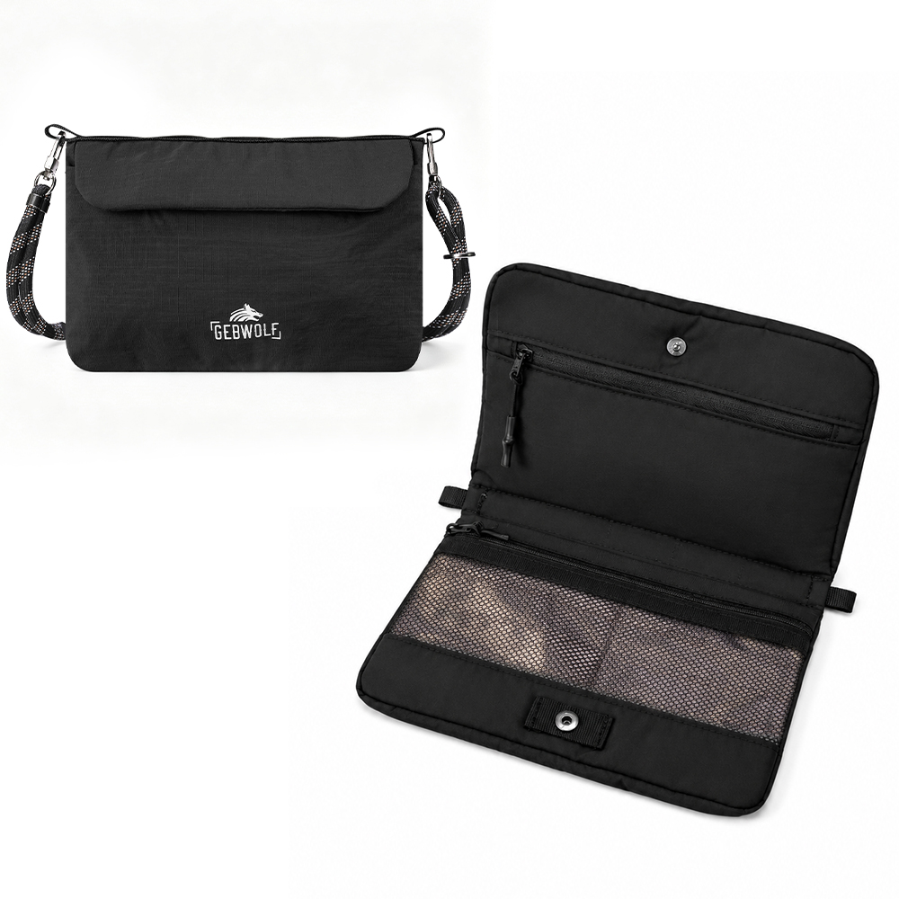 Multifunctional Crossbody Bag  - đánh giá và giá Passport Holder Rfid
