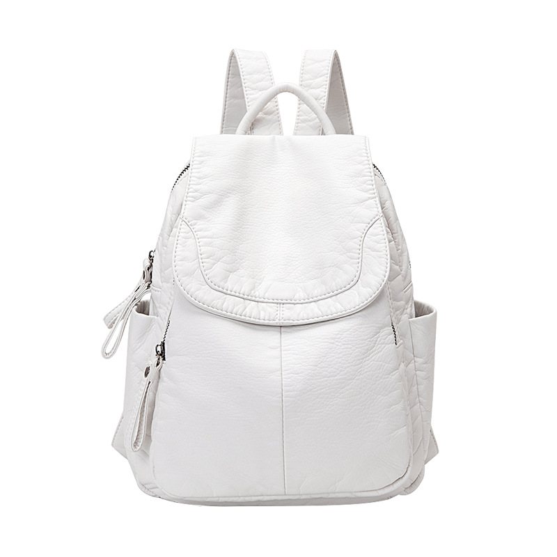 Women's Backpack White Washed  - đánh giá và giá Travel Accessories Leather