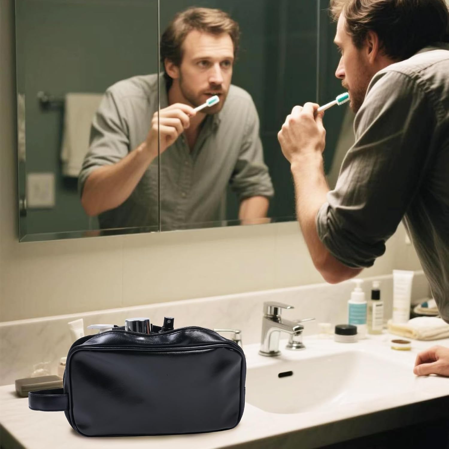 Men Large Travel Dopp Kit Toil - đánh giá và giá Travel Accessories Kit For Men