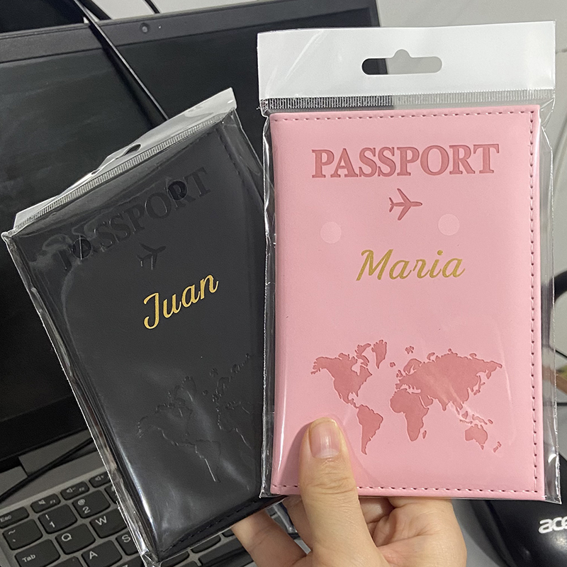 Custom Gold Color Name on Pass - đánh giá và giá Passport Holder Rfid
