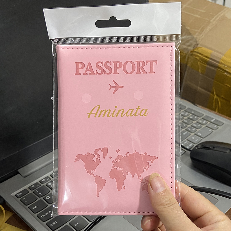Custom Gold Color Name on Pass - đánh giá và giá Passport Holder Rfid
