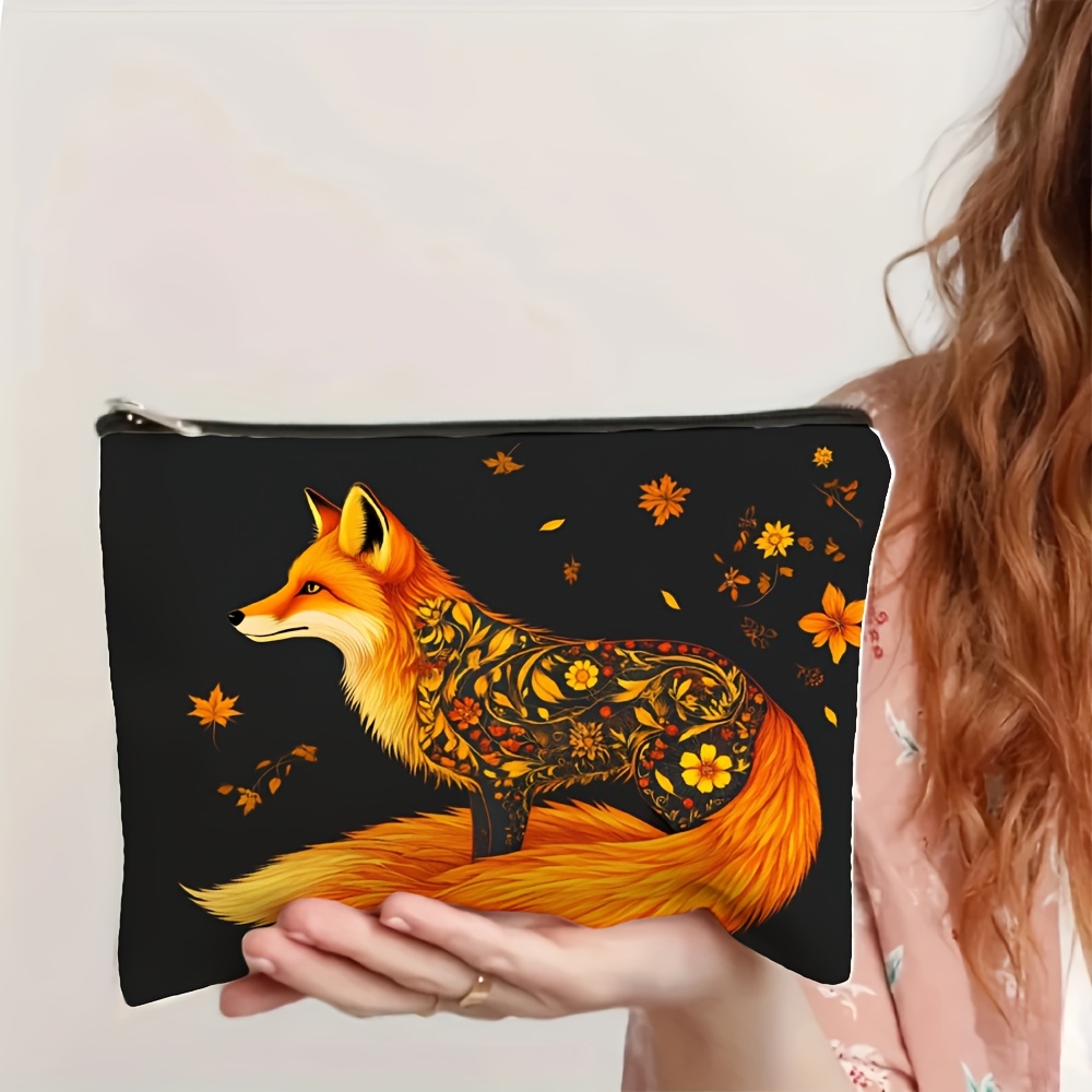 A Fox and Floral Pattern Makeu - đánh giá và giá Travel Accessories Jewelry