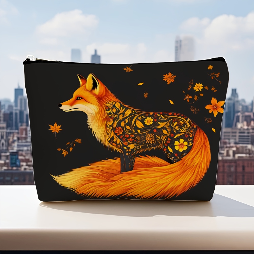 A Fox and Floral Pattern Makeu - đánh giá và giá Travel Accessories Jewelry