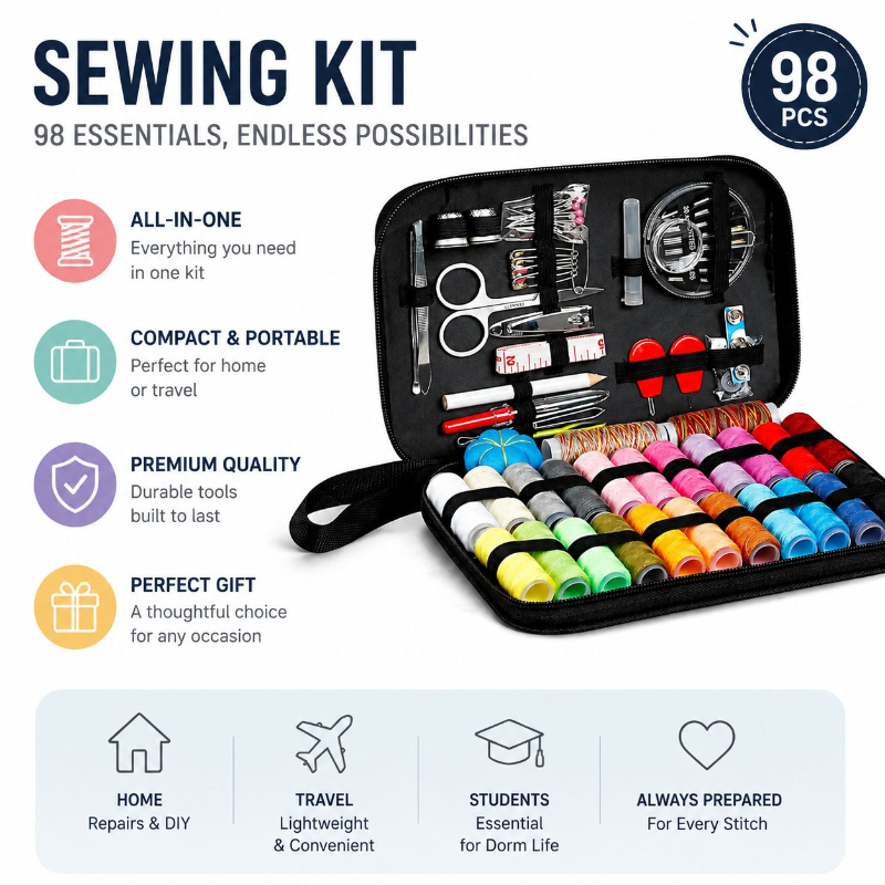 68/98PCS Sewing Accessories To - đánh giá và giá Travel Accessories In Bulk