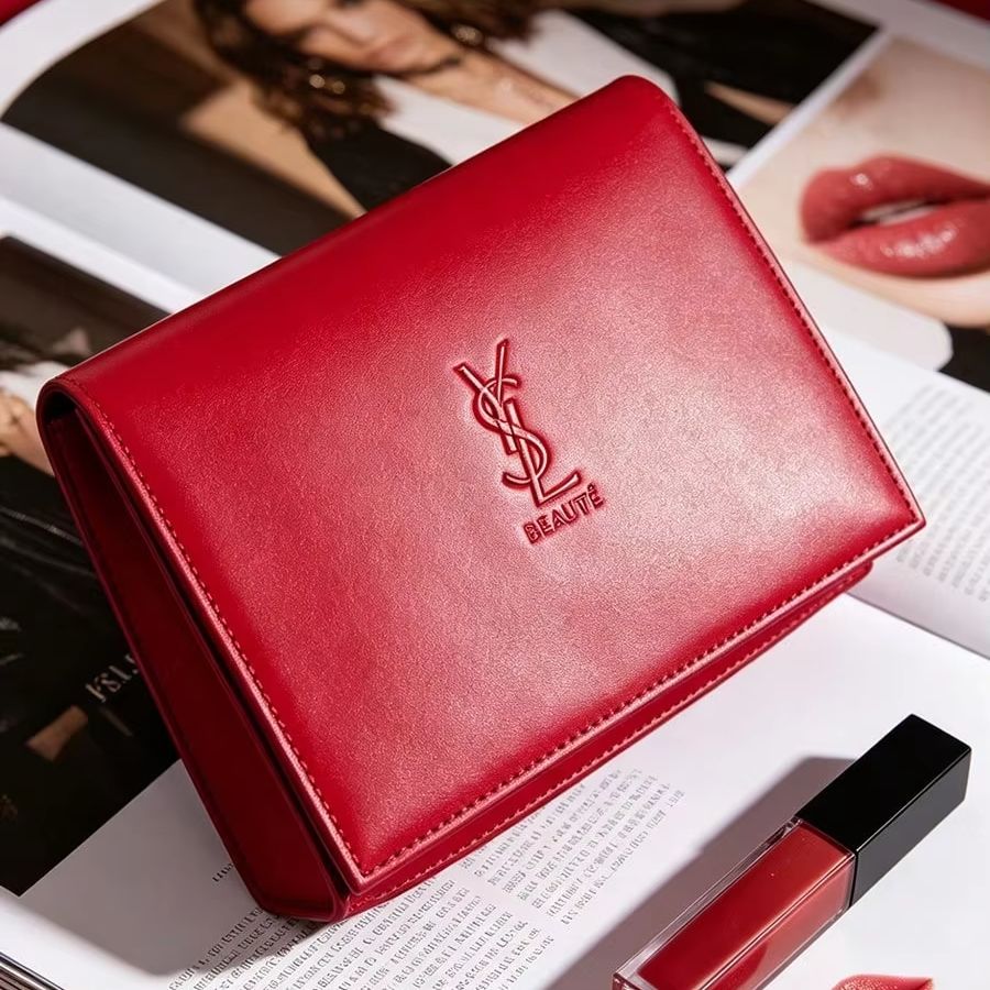 YSL’s Bag Elegant Red Quilted  - đánh giá và giá Travel Accessories Leather