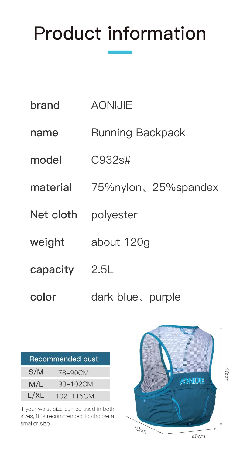 AONIJIE C932S 2.5L Portable Hy - đánh giá và giá Hydration Pack Backpack