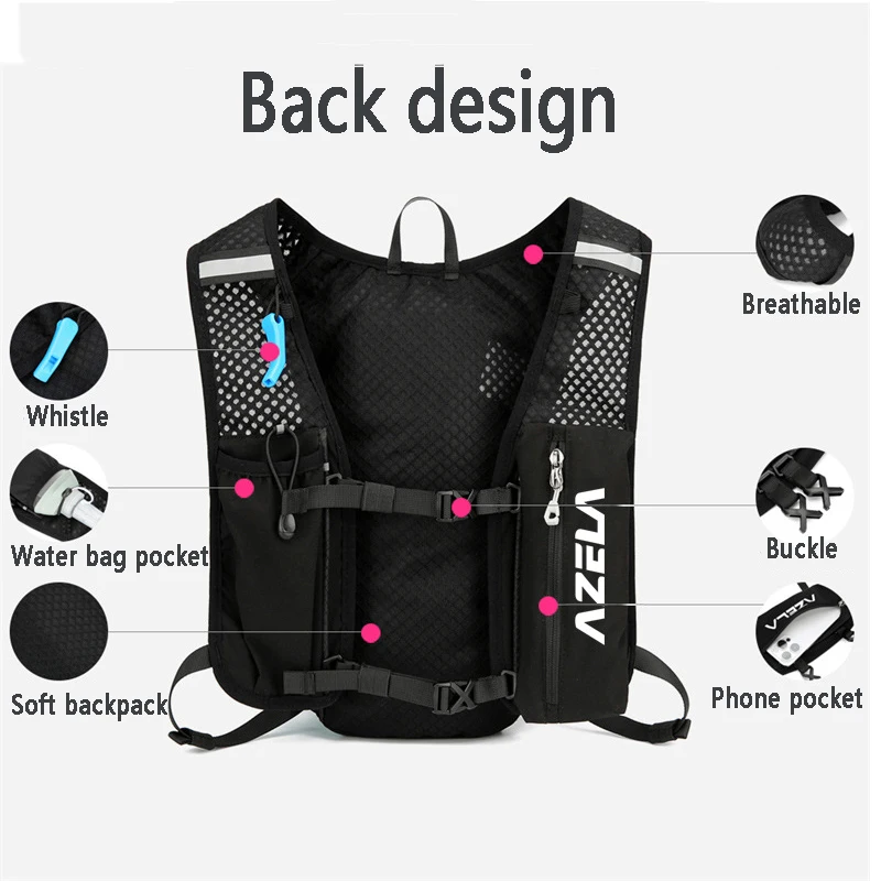 5L Running Hydration Vest Back - đánh giá và giá Hydration Pack Backpack