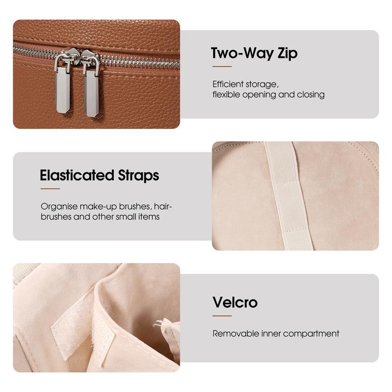 Large Capacity PU Leather Make - đánh giá và giá Travel Accessories Leather
