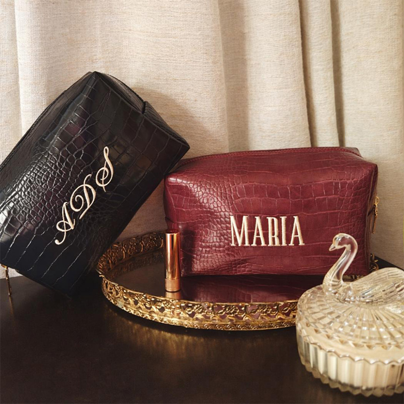 Embroidered Croc Makeup Bag Pe - đánh giá và giá Travel Accessories Ideas