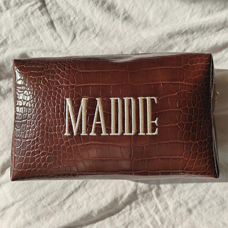 Embroidered Croc Makeup Bag Pe - đánh giá và giá Travel Accessories Ideas
