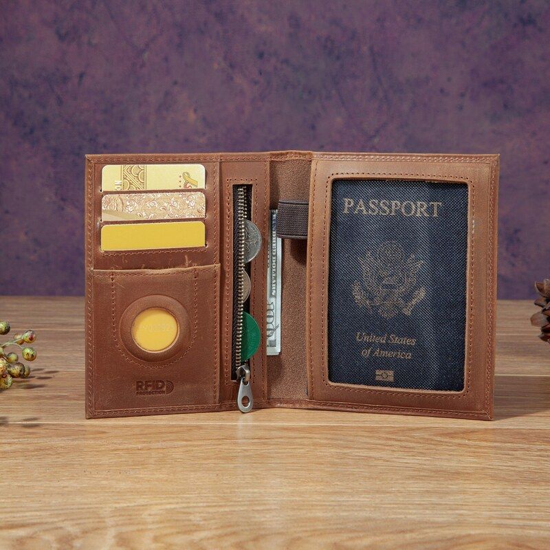 Fashionable Unisex Mad  Leathe - đánh giá và giá Passport Holder Rfid